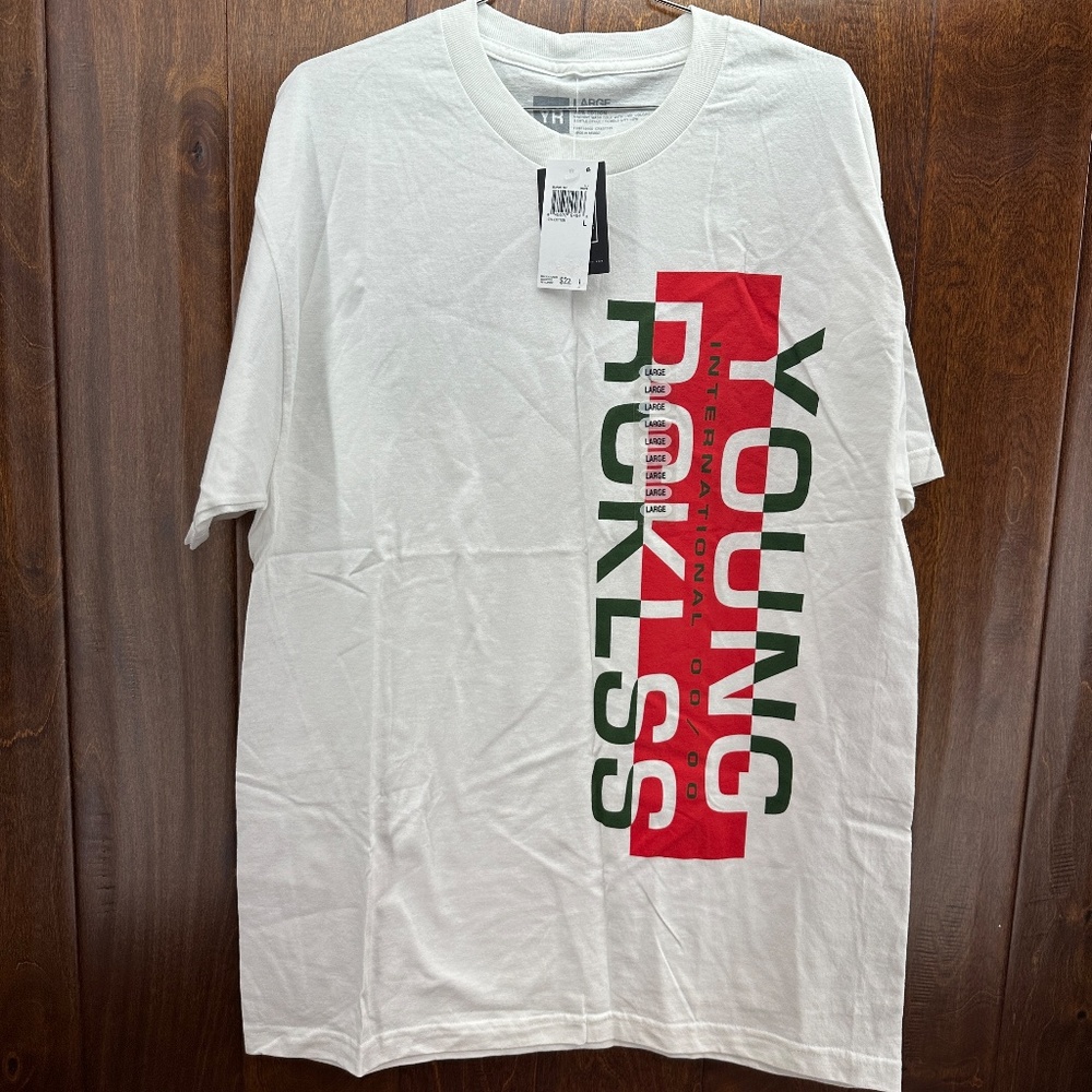 Young & Reckless Mens Large Medium Small White Tshirt Seaport Tee